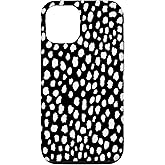 Black and White Polka Dot Spots Case for iPhone 12/12 Pro