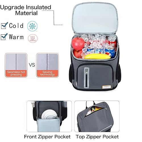 Insulated Cooler Backpack Leak-Proof Waterproof Large Capacity