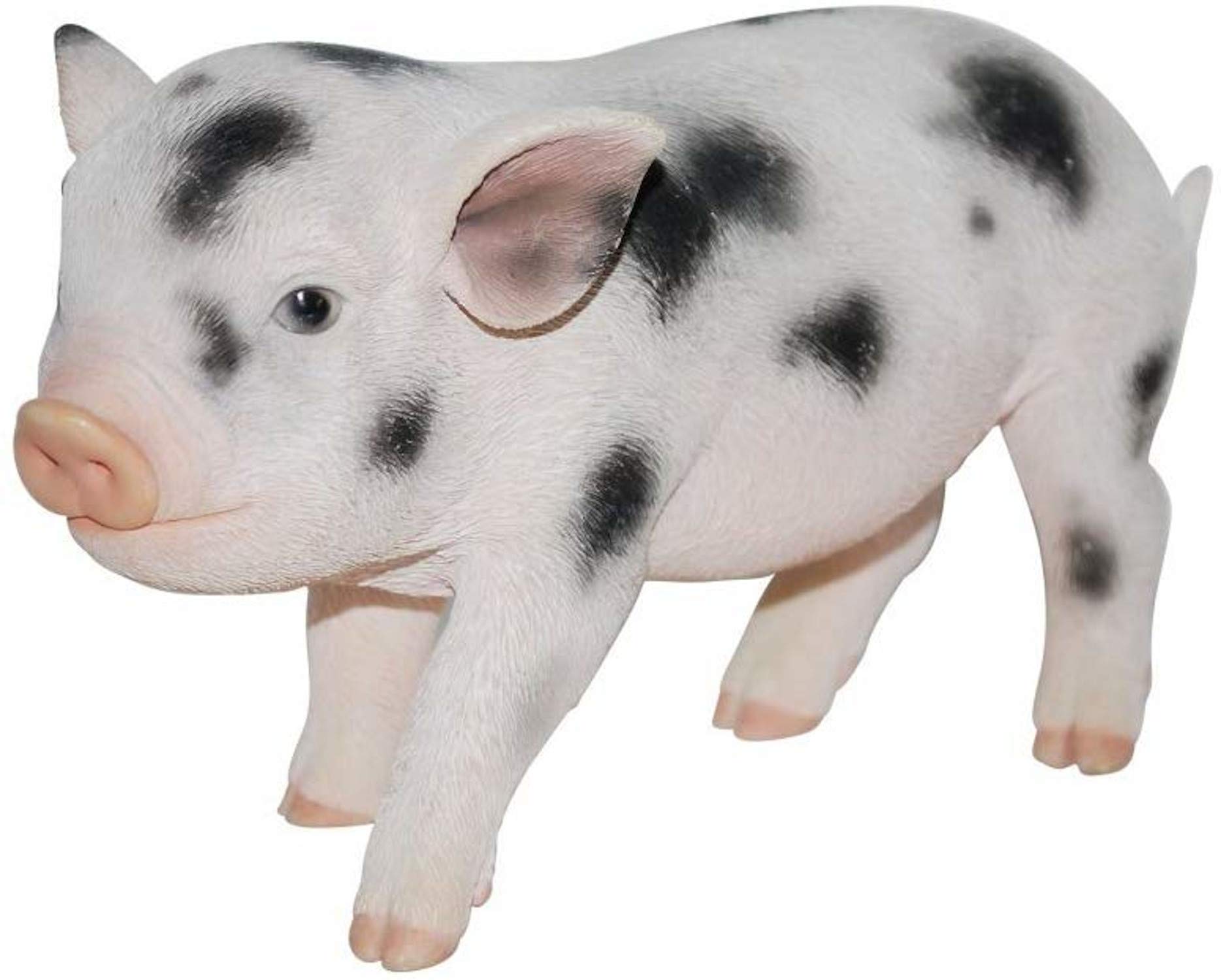 Vivid Arts Pet Pals Pink and White with Spots Micro Pig Home or Garden Decoration | PP-MP03-D