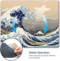 Japanese Mouse Pad, Sea Wave Mouse Pad, Mouse Mat