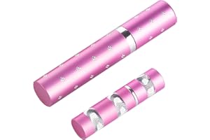 RECOLORFINE Lipstick Stun Gun for Women, self Defense Flashlight Stun Guns with Safety Disable Pin.Wall Charger Included