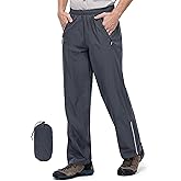 Outdoor Ventures Men's Rain Pants Waterproof Rain Overall Pants Windproof Packable Rain Outdoor Pants for Hiking Fishig Golf