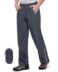 Outdoor Ventures Men's Rain Pants Waterproof Rain