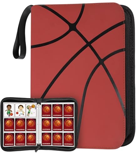 Amazon.com: Basketball Card Binder with Sleeves, 900 Pocket Basketbal Card  Holder for Trading Cards, 9 Pocket with 50 Removable Sleeves Zipper Book  Folder Collector Album 3 Ring Binder Organizer : Everything Else