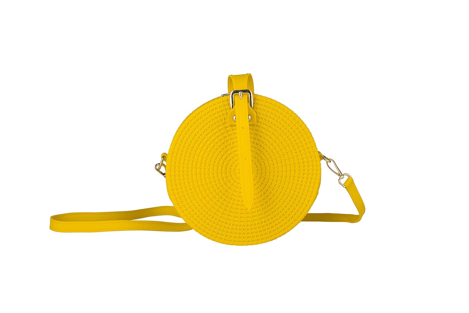 jelly rattan round bag