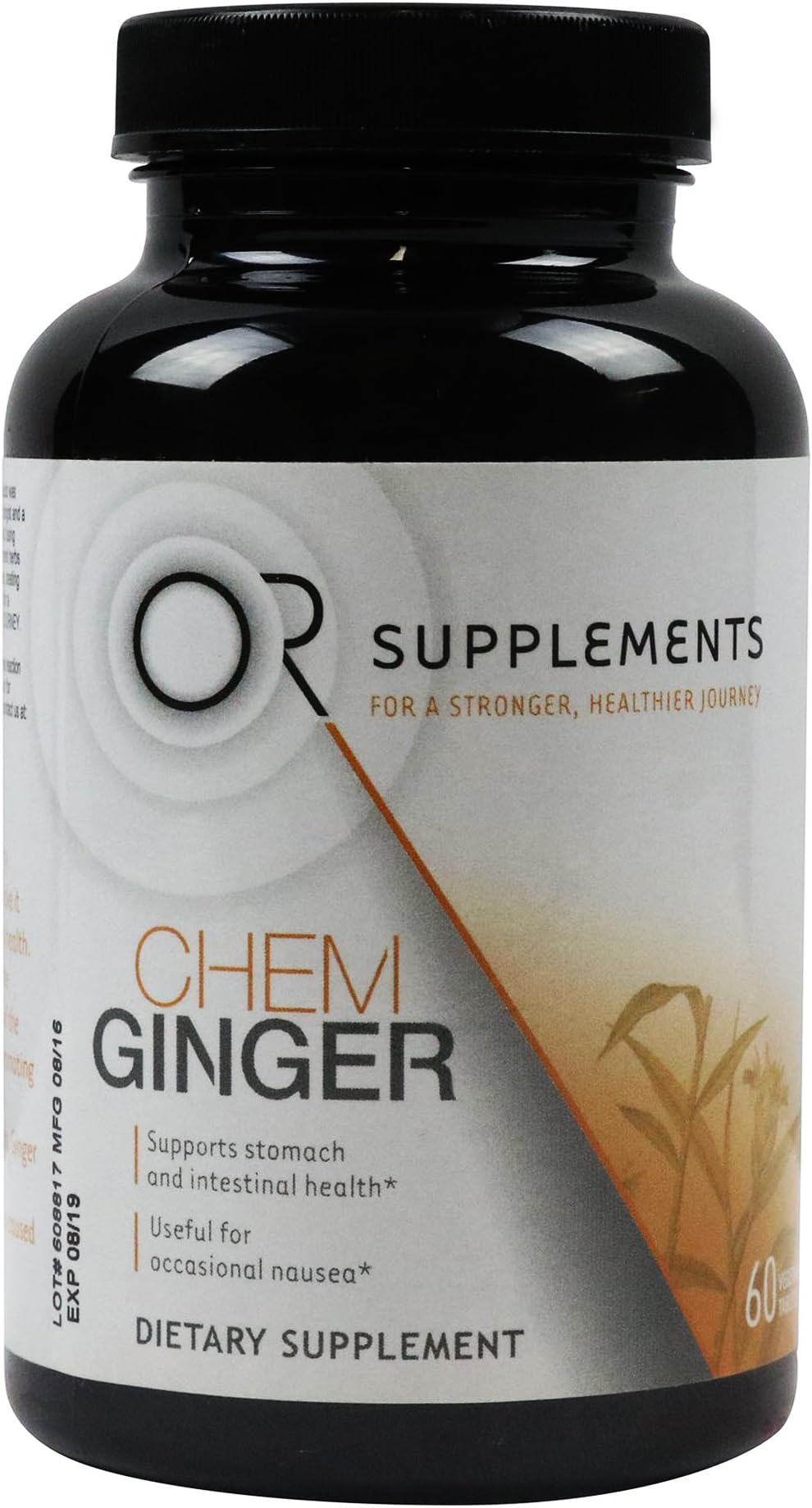 OR Supplements CHEM ginger 60 Vegetarian Tablets - Supports Normal Function of the Digestive Tract, Promoting Caloric Intake for Sustained Nutrition