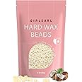 GIRLEARLE Hard Wax Beads, 1lb Wax Beans for Hair Removal, Hard Wax for Sensitive Skin at Home, Wax Refill Perfect for Eyebrow, Facial, Brazilian Bikini, Legs and Full Body for Women and Men (Cream)