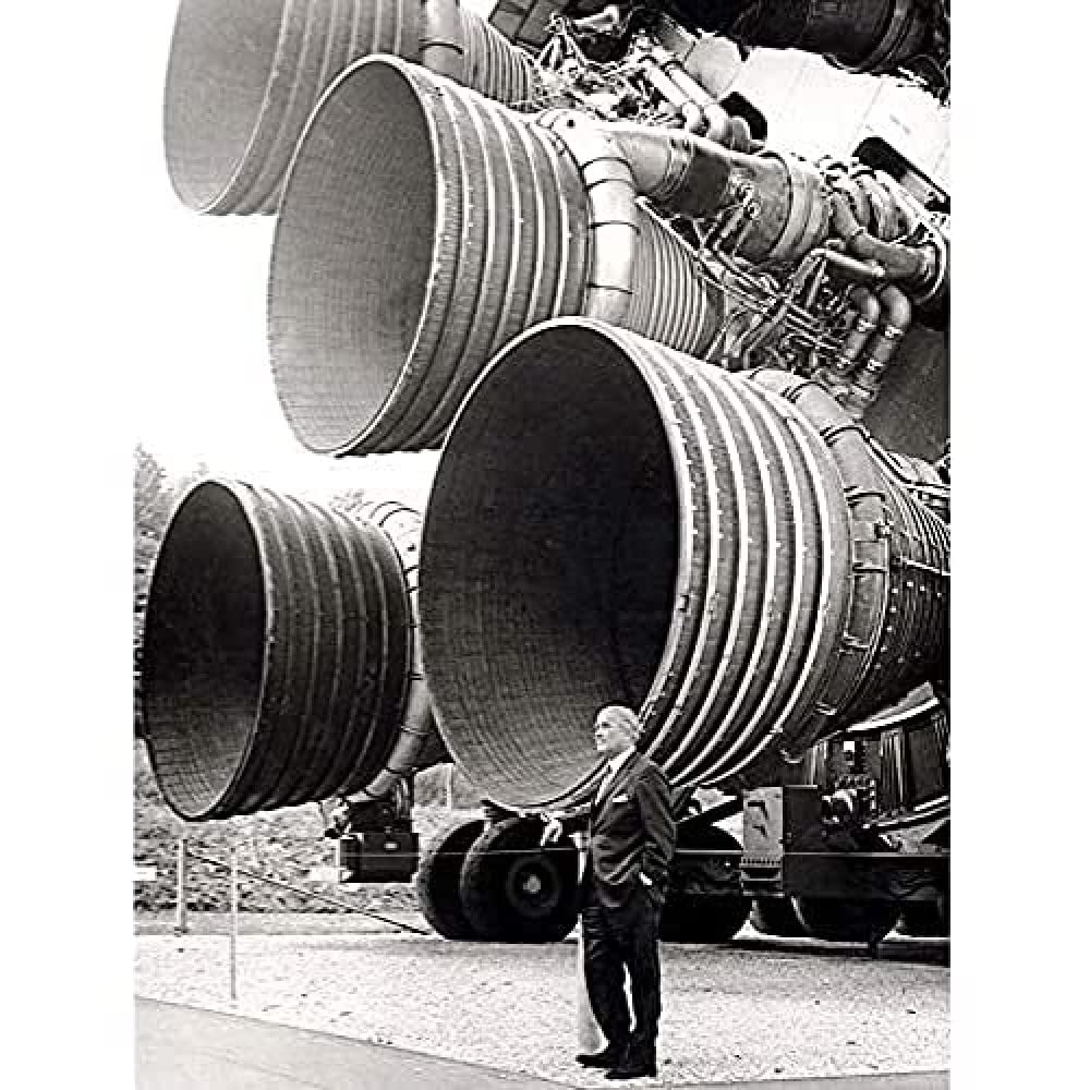Space NASA Von Braun Saturn V F-1 Rocket Thrusters Photo Art Print Canvas Premium Wall Decor Poster Mural