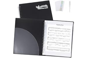 Sheet Music Folders Choir Binder: Piano Music Sheet Holder Storage Fits Letter Size 8.5 x 11 Inch for Choral,Guitar, Orchestr