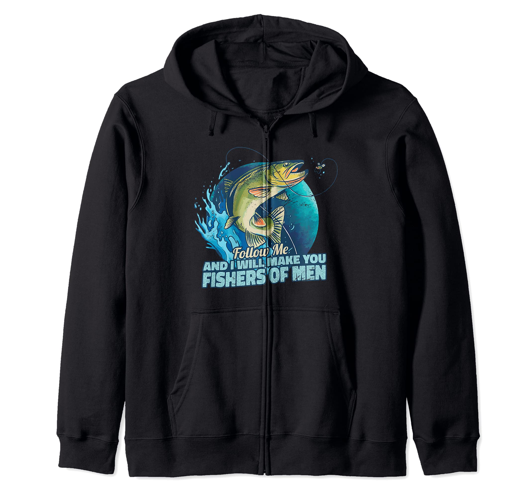 Fish Animal Sea Quote Fishing Zip Hoodie