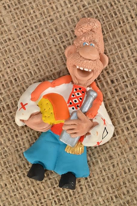 Iman de arcilla de nevera Cosaco con queso y salchichas: Amazon.es ...