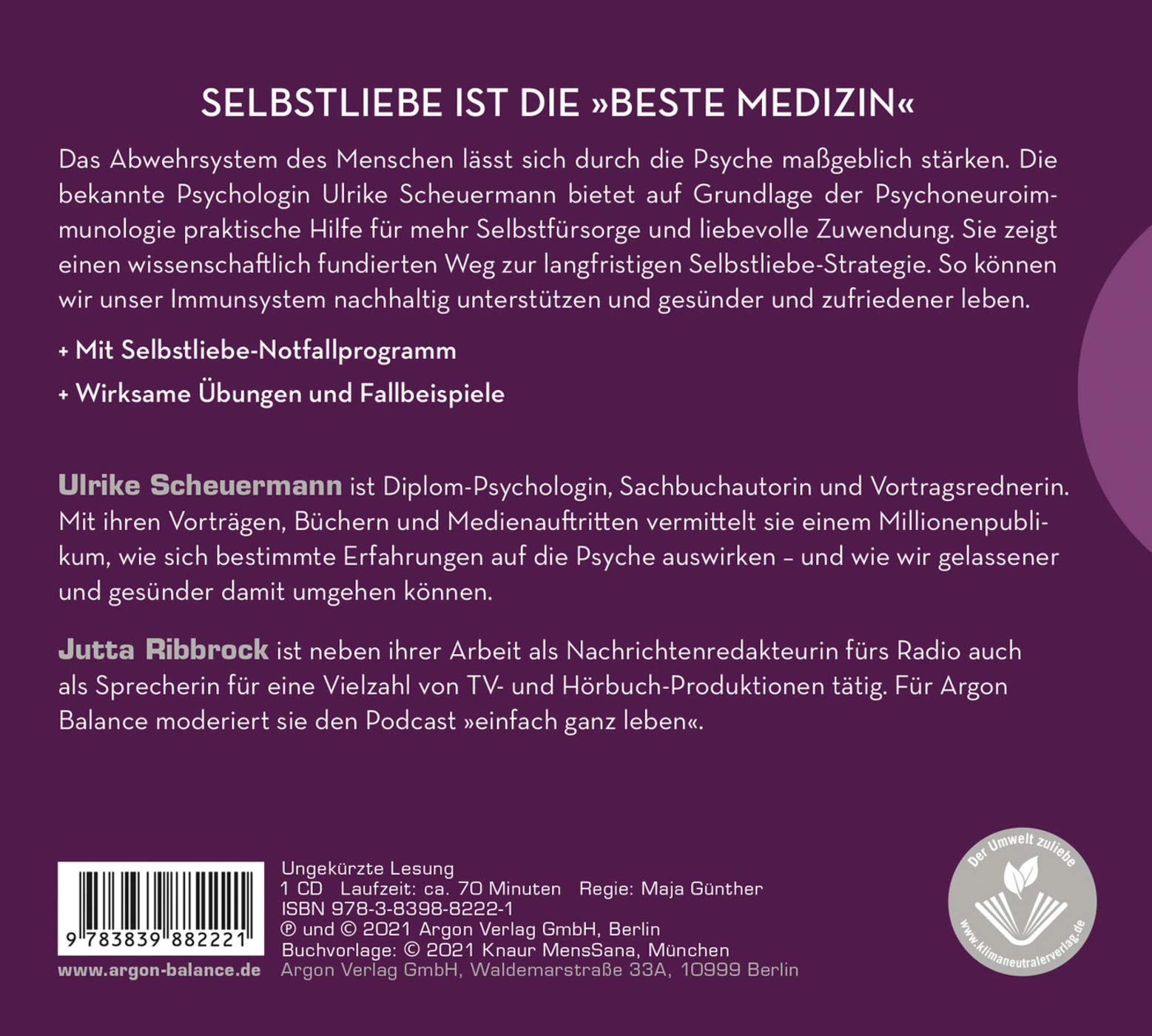 Immunbooster Selbstliebe Das Praxisprogramm Fur Starke Nerven Und Ein Gesundes Emotionales Gleichgewicht Amazon De Scheuermann Ulrike Ribbrock Jutta Bucher