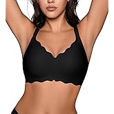 Bras for Women No Underwire - Wireless Seamless Bralettes with Support Padded Full Coverage Comfortable Tshirt Bra