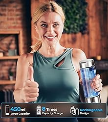 2024 New Hydrogen Water Bottle, 3 in 1 Hydrohealth