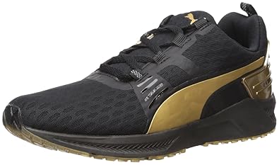 puma ignite black and gold