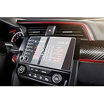 VekAuto Lot De 5 Anneaux De Bouton De Commande De Démarrage Du Moteur Pour Climatiseur CA Compatibles Avec Honda Civic 2016-2021, Alliage D'aluminium Robuste Rouge