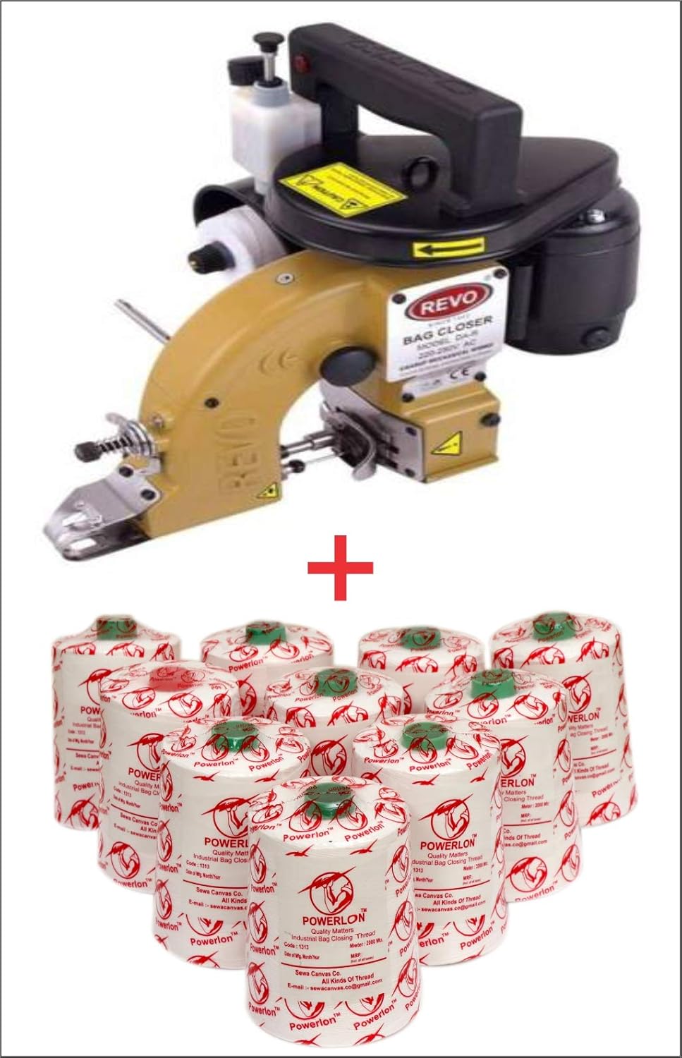 Revo Bag Closer Sewing Machine DA with Powerlon Polyster Bag Closer