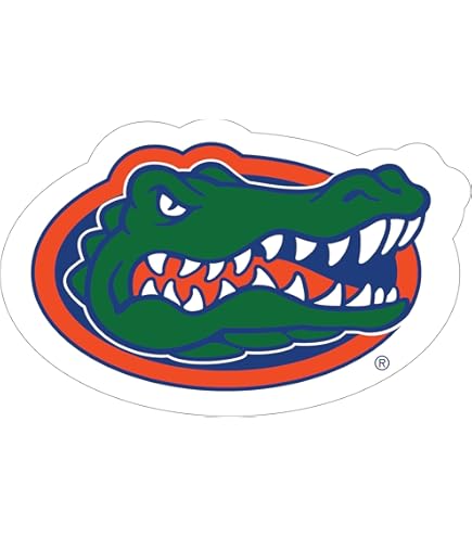 Florida Gators Gator Head Decals - 4 Pack Vinyl Stickers For Cars & Windows