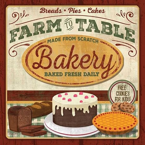 Karmakara Farm To Table Bakery 16 X 16 Paper Art Print Wall