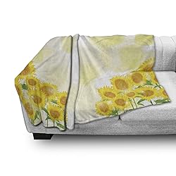 Ambesonne Flower Landscapes Throw