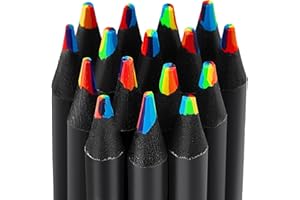 FUAOIS Stocking Stuffers for Kids Teens, Christmas gifts for grandkids 16 Pcs Rainbow Colored Pencils, Teen Girl Gifts Trendy Stuff, Valentines Gifts for Kids 5-12 Year Old
