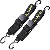 Ayaport Boat Tie Down Straps to Trailer Boat Transom Strap 4 feet x 2 inch Heavy Duty Nylon Kayak Canoe Jet Ski Bow and Stern Tie-Downs 2 Pack (2 inch x 4 feet)