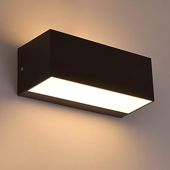 Led Aussenleuchten Up Down Wand Leuchte Wandlampe Flurleuchte 12w Schwarz Modern Ip65 03800 12 Amazon De Beleuchtung