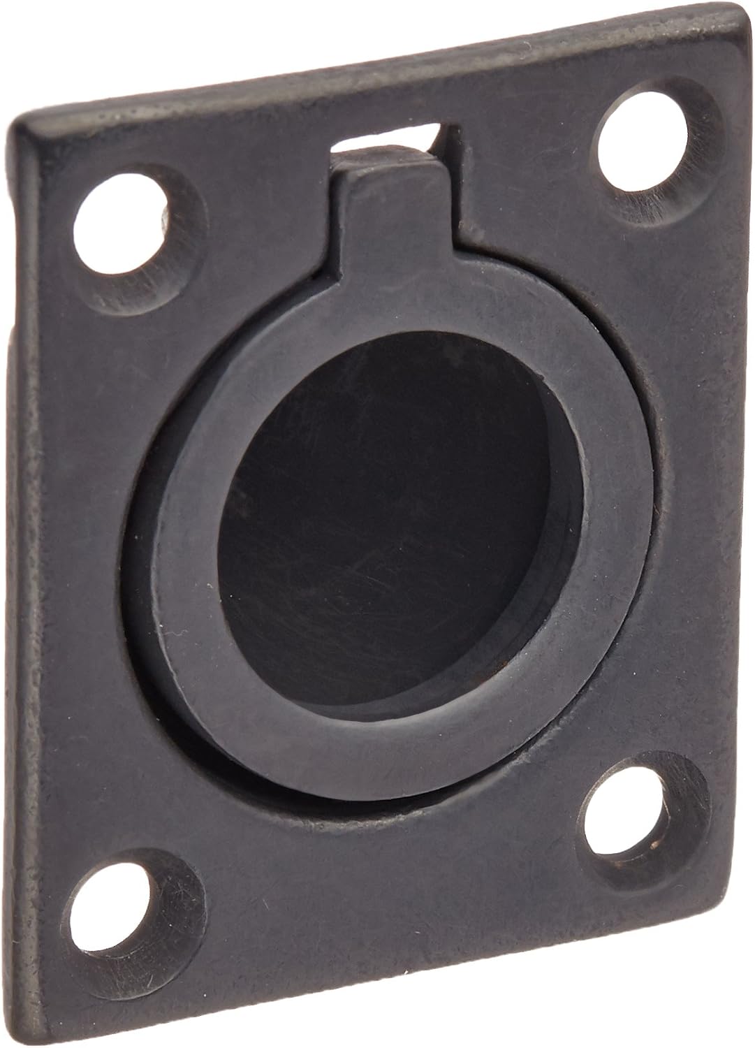 Baldwin 0392402 Flush Ring Pull, Distressed Oil Rubbed Bronze
