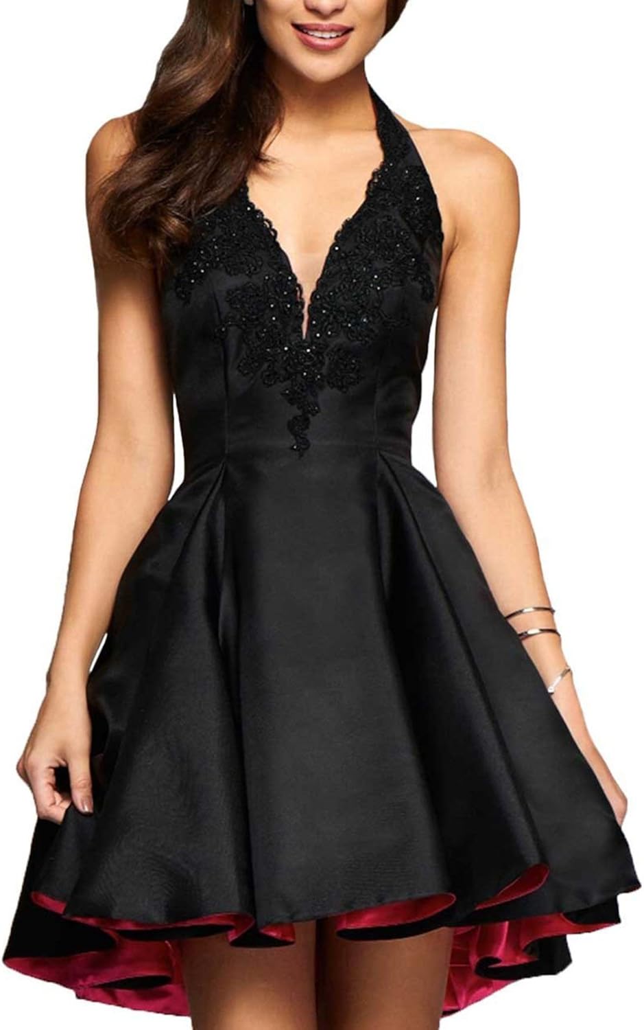 black 2019 prom dresses