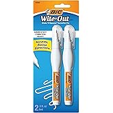 Wite.Out, Shake 'n Squeeze Pens, 2 pack, 0.3 oz each | Needle-point Tip for Accuracy, Soft Squeeze Barrel, Quick Drying, Ideal for Office Use