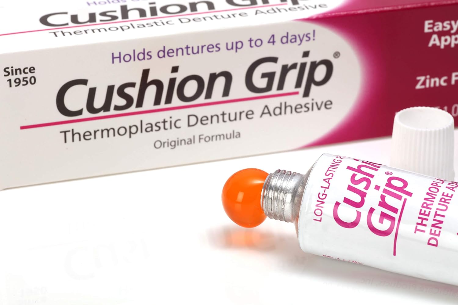 Cushion Grip 10 Gram Trial Tube - a Soft Pliable Thermoplastic for Refitting and Tightening Dentures: Industrial & Scientific