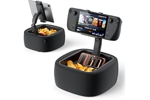 LULULOOK Gaming Pillow Stand for Steam Deck OLED & LCD Models - Hands-Free Zero Gravity Support Cushion with Ultra-Soft Machi