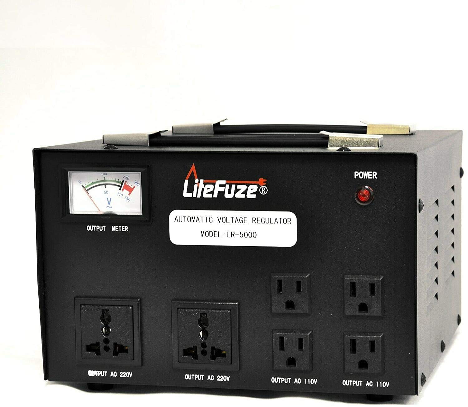 LiteFuze 5000 Watt Voltage Converter Transformer Heavy Duty Regulator