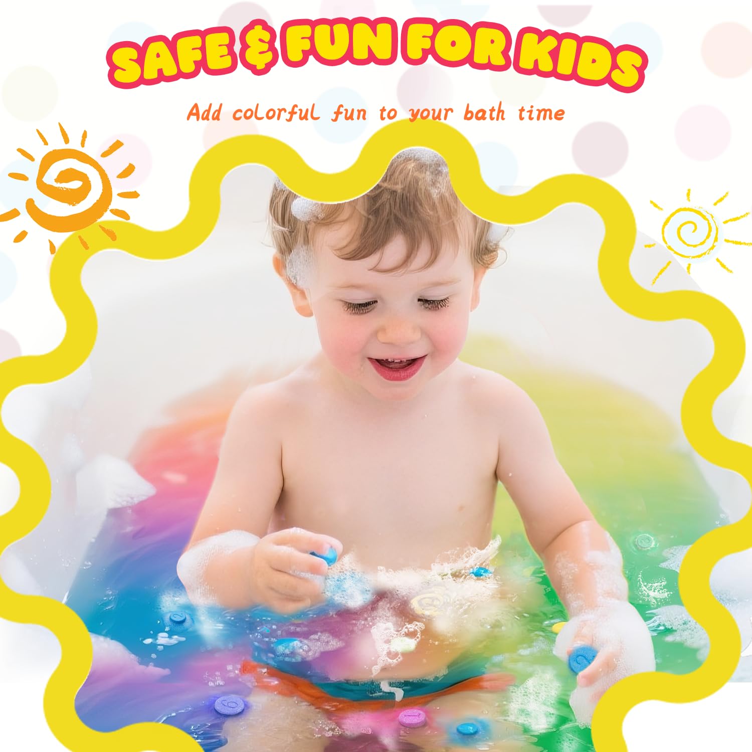 Bath Bombs for Kids Christmas Gifts for Teens 180 Mini Color Tablets in 9 Bright Colors for Creative Bathtub Art Bath Toys Fun Colorful Bath Scientific Experiment for Boys Girls Stocking Stuffers
