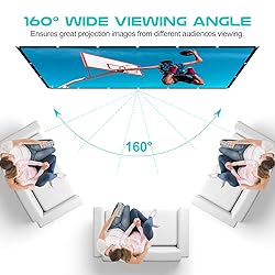 AAJK Projector Screen 100 inch, Washable Projector
