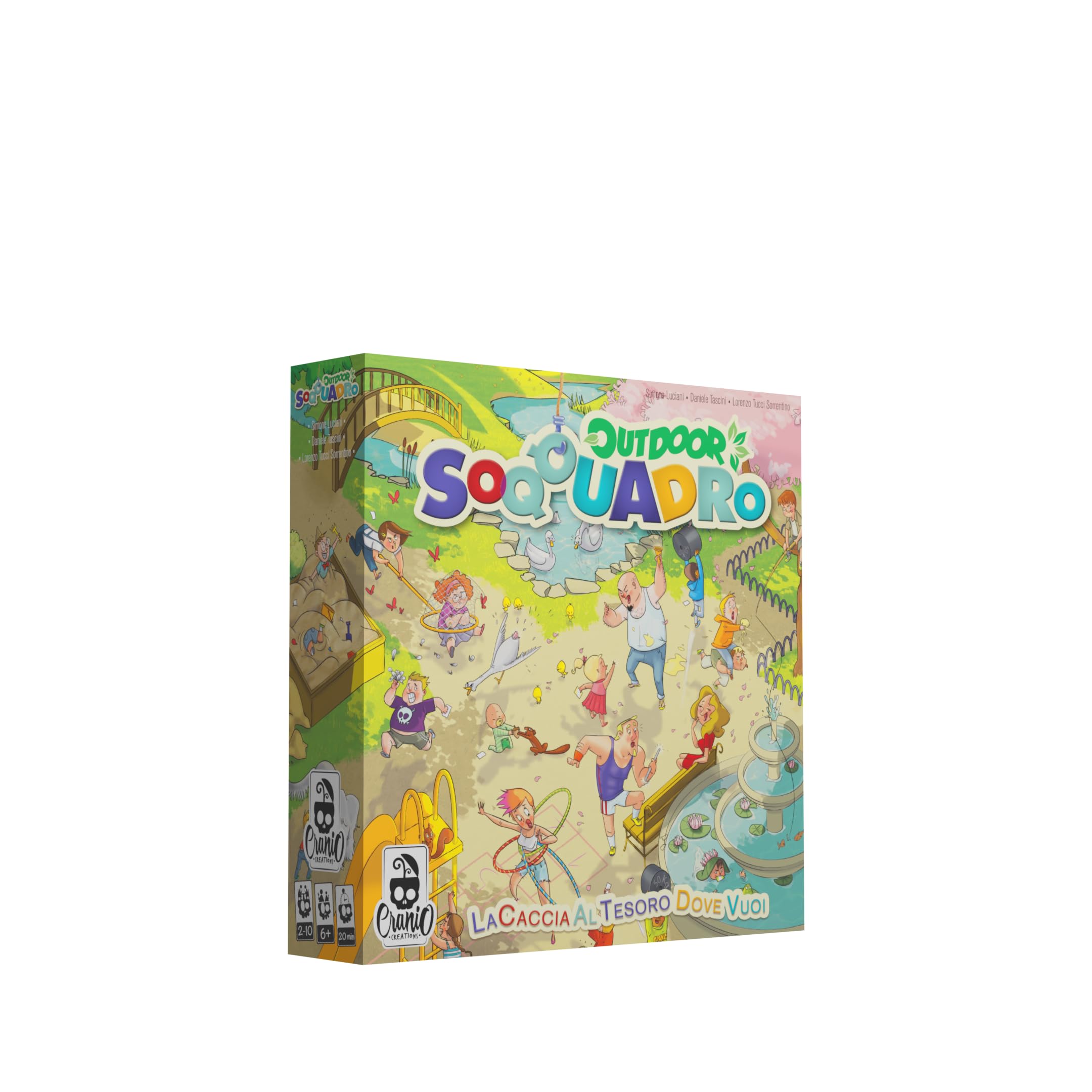 Cranio Creations - Soqquadro Outdoor Board Game for 2-10 Players, Ages 6+