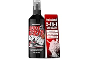 2-in-1 Shoe Grip Spray (4 oz), Instant Traction & Lasting Ultra Control for Basketball, Pickleball, Tennis, Volleyball, Anti-