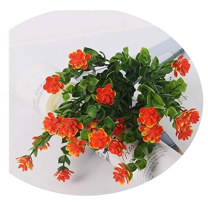 Amazoncom 21 Heads Lotus Plastic Flower With Eucalyptus