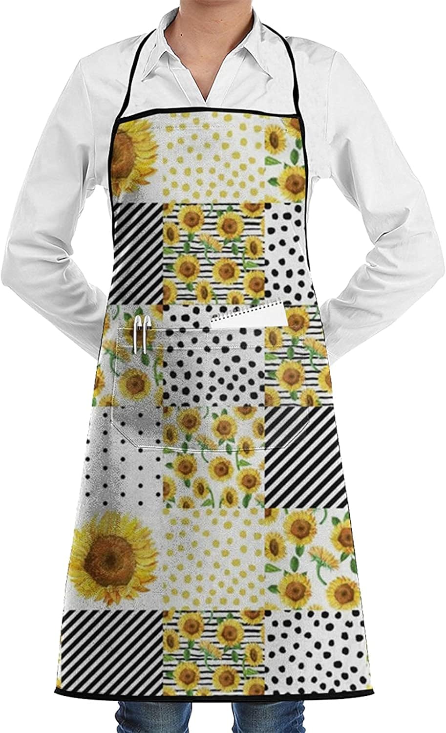 Sunflower Squares Sunflowers Sunflower Floral Aprons for Women and Men