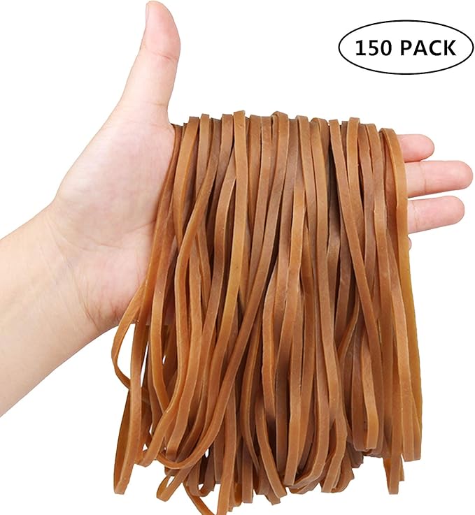 150 Pack Large Rubber Bands, Esee Heavy Duty Trash Can Band, Strong