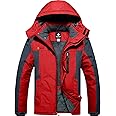 GEMYSE Men's Ski Snow Jacket Warm Winter Waterproof Coat Snowboard Rain Jacket Hooded Windproof Windbreaker