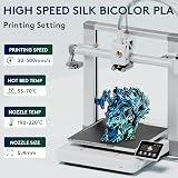 ERYONE Silk Dual Color PLA Filament 1.75mm Blue Green +/-0.03mm 1KG 3D Printer view 2