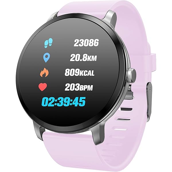 CWL W8 Smartwatch Fitness Tracker Watch IP67 Round Smart Watch con ...