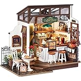 Rowood Miniature House Kit,DIY Miniature Dollhouse Kits for Adults to Build to Live in,Mayberry Street Miniatures,Wooden Adul