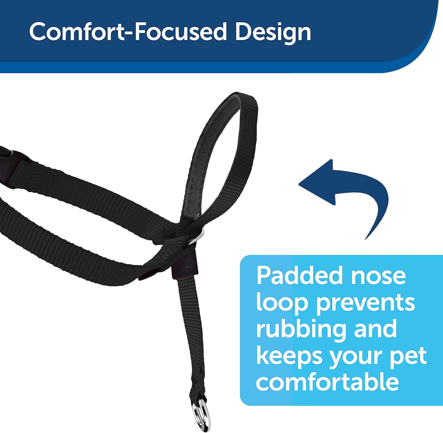 PetSafe Easy Walk Headcollar, No-pull Dog Walking Lead, Adjustable Fit, Comfortable, Medium-Black, M (Pack of 1) - Image 5