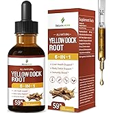 Selvaherb Yellow Dock Root Organic Drops for Liver Health Support, Body Detox & Immunity Boost Herbal Supplements with Milk Thistle Dandelion Chicory Echinacea Extract. 2oz