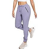 Cosmolle Womens Golf Pants Quick Dry Ultra Light Stretch Pockets Soft Workout Pants for Travel with Inside Drawstrings