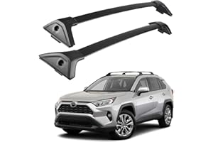 Richeer Heavy Duty 300lbs Roof Rack Cross Bars for 2019-2025 RAV4 with Side Rails,Cargo Racks Rooftop Luggage Canoe Kayak Bic
