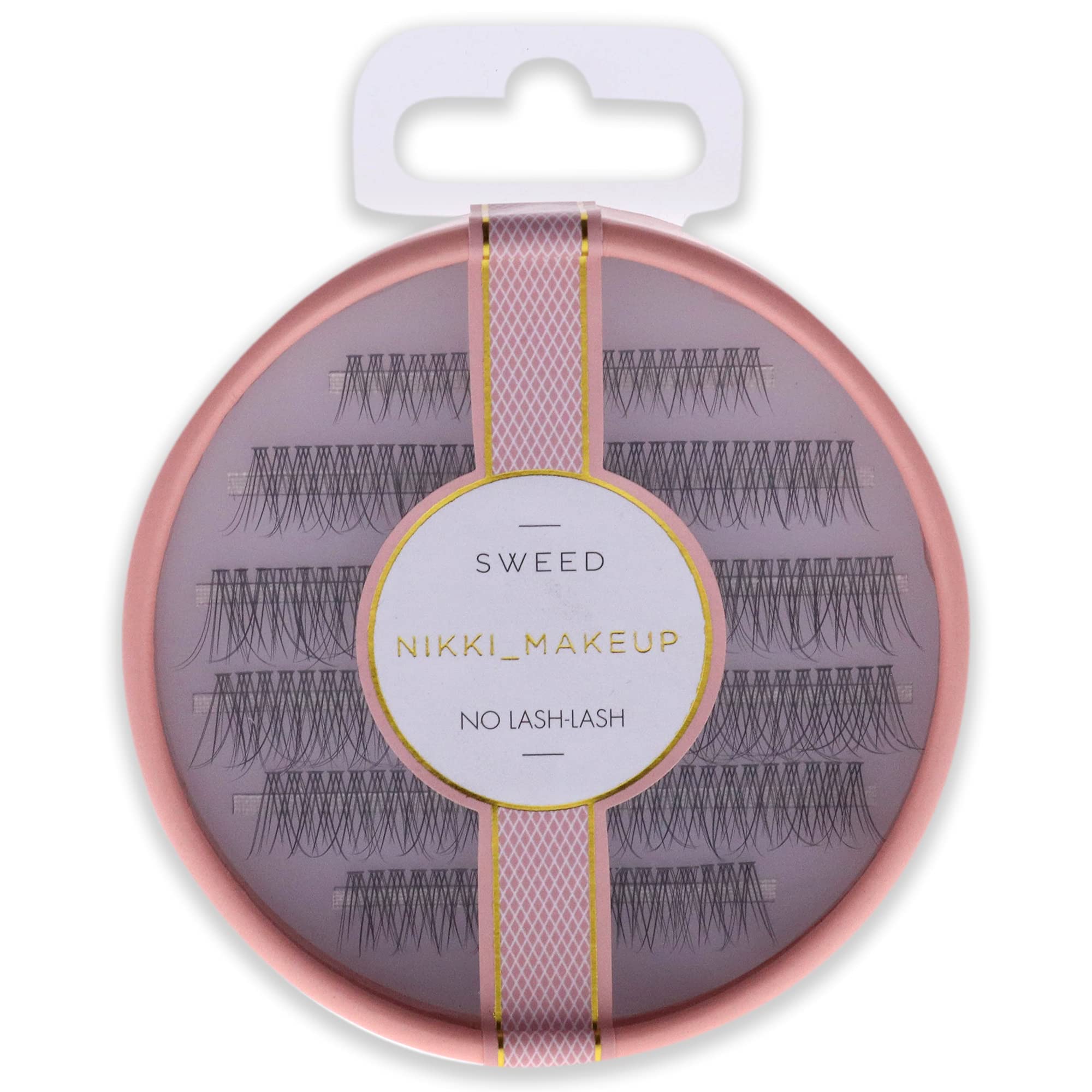 Sweed Nikki No Lash-Lash Black Cluster False Lashes - Lightweight and Long Lasting - Synthetic Fibres in 4 Varying Lengths