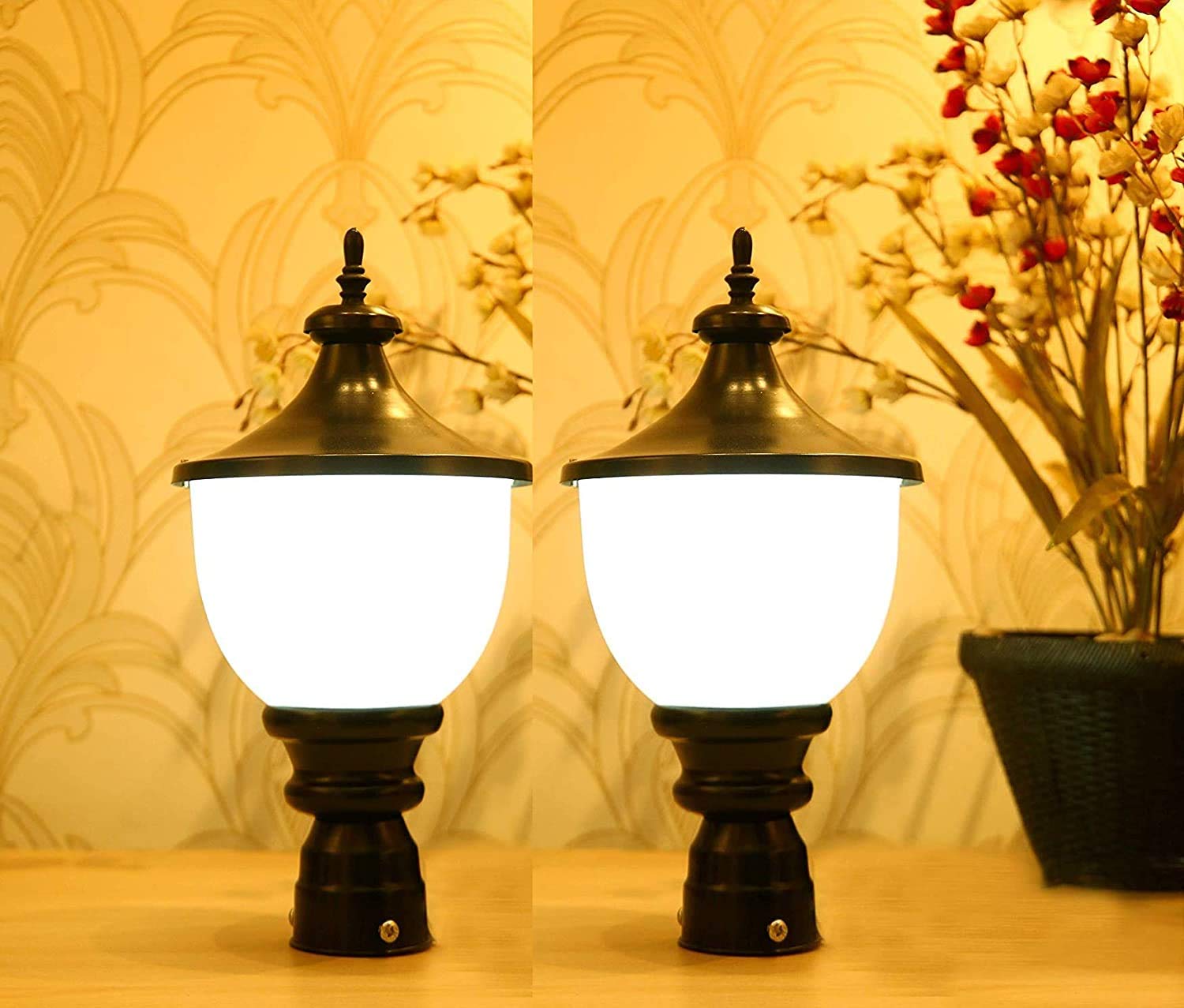 Areezo Modern Design Waterproof Pole, Pillar, Garden, Gate Lamp